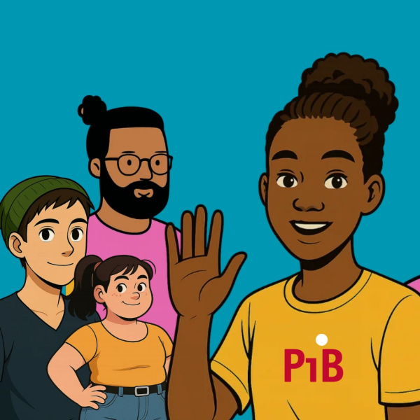 Eine Gruppe Kinder und Jugendliche
